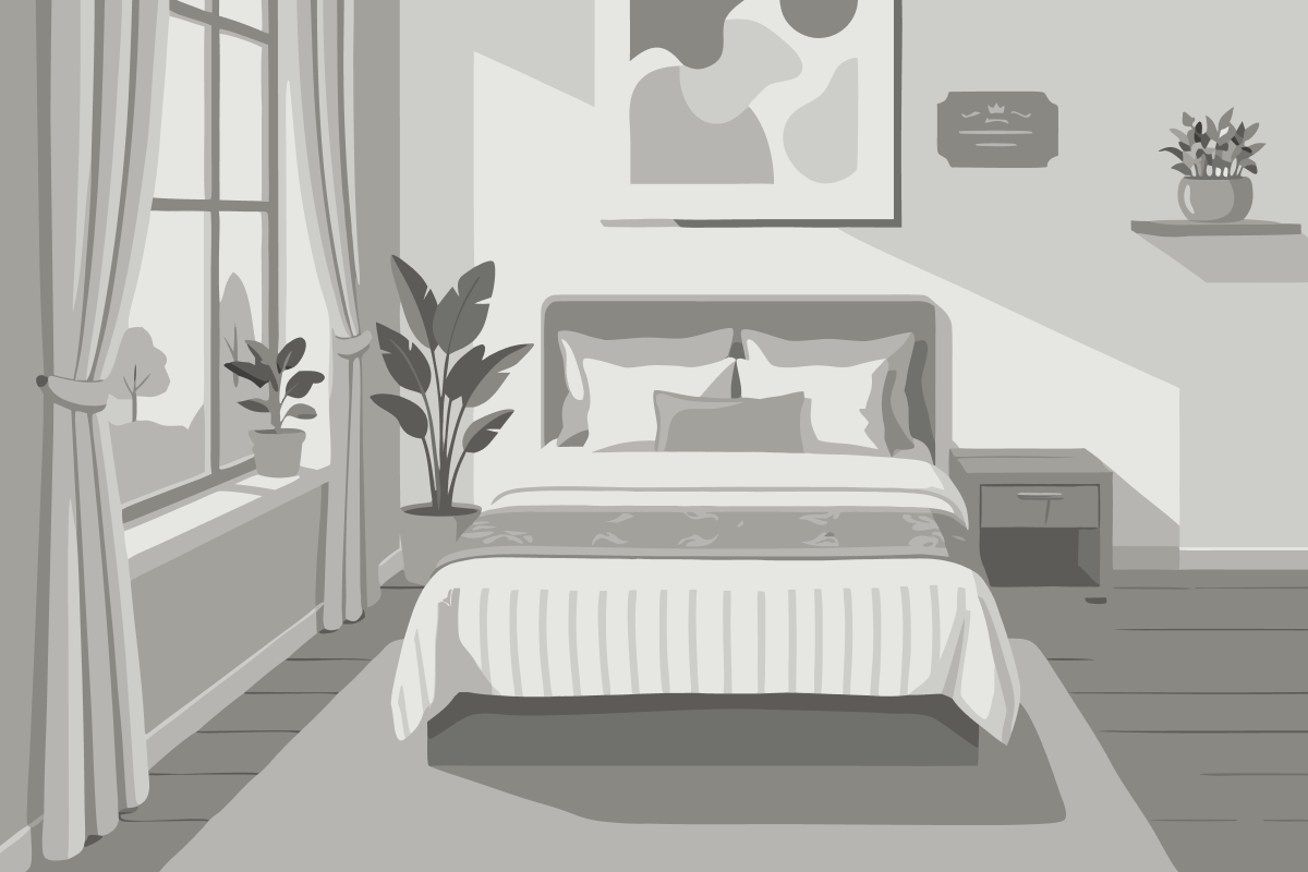 Cama em Dormitório Misto com 4 Camas